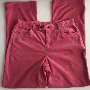 Liz Claiborne pink fine wale corduroy slightly flared pants. Size 12.